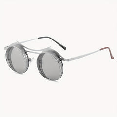 Round Frame Steampunk Men's Sunglasses
