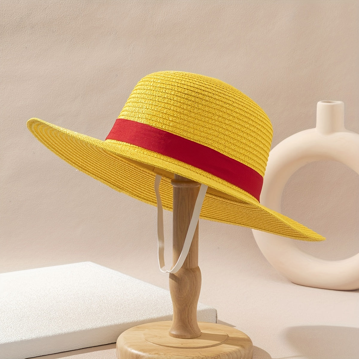Straw Hat Breathable Wide Brim Sun Protection Bucket Hat