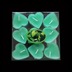 9pcs Romantic Heart Candles Proposal Confession Decor