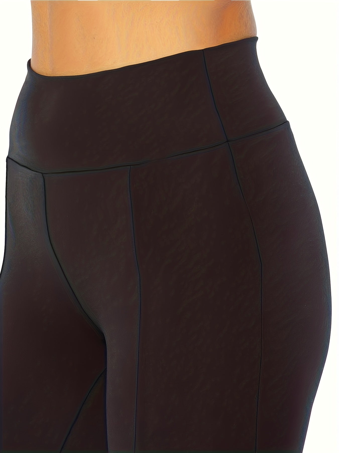 Women's Solid Flare Leg Slim Pants for Spring & Fall
