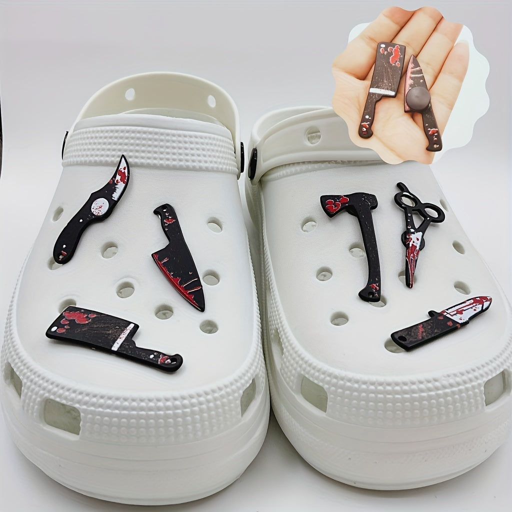 6 Pcs Dark Horror Simulation Halloween Accessories Set