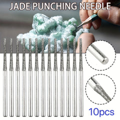 10pcs 1 2mm Diamond Drill Bit for Gemstones Jewelry Engraving Hole Tool