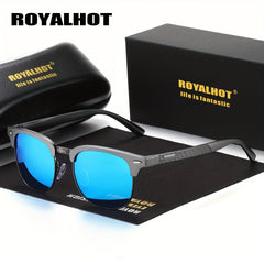 RoyalHot Aluminum Sunglasses Retro Polarized Men Women Driving