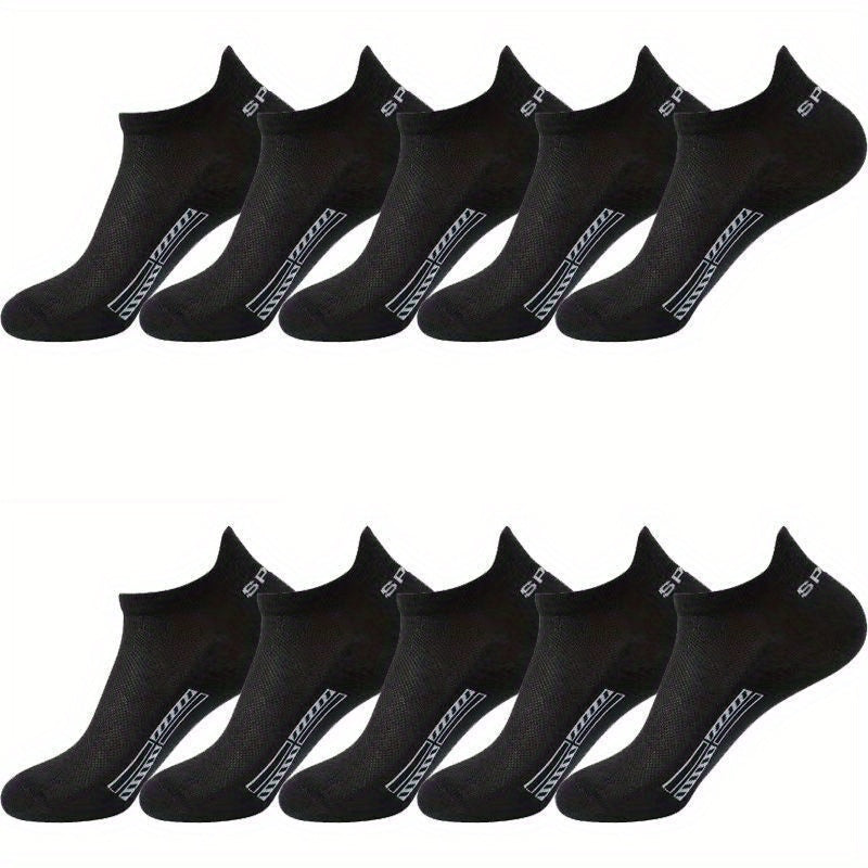 10pairs Boys Kids Thin Sweat Absorption Sports Short Socks