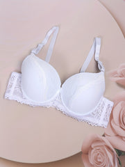 Full Coverage Lace Push Up Bra