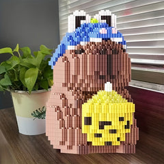 Crocodile Capybara Building Blocks 3D Puzzle Toy - Durable PP Mat