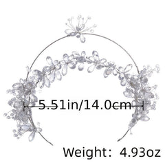 Crystal Flower Headband Earring Set Wedding Hair Accessories
