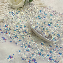 100pcs 1 0 47inch AB Colour Acrylic Flower Orchid Beads DIY Dress Jewelry Tiara