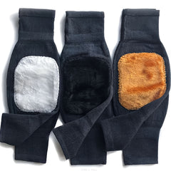 2pcs Warm Knee & Leg Guards Fleece for Men & Women Cold Leg Protection