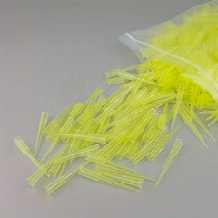 1000pcs Pipette Tips Clear Yellow Lab Plastic Liquid Pipettor Tips