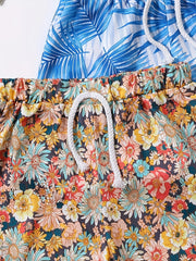 Girls' Hawaiian Style Beach Shorts Set