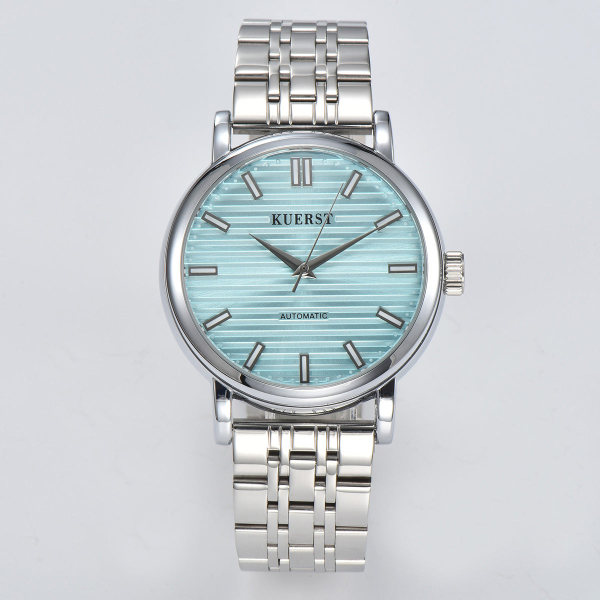 KUERST Steel Belt Auto Mechanical Watch Night Glow Classic