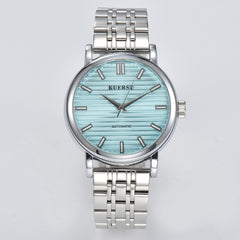 KUERST Steel Belt Auto Mechanical Watch Night Glow Classic