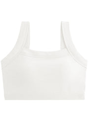 Summer Solid Sports Bra with Beauty Back Cami Workout Fitness Bra