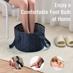 20L Collapsible Foot Bath Basin Handle Portable Leak proof Tub