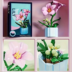 Building Blocks Flower Bouquet Assembly Set Plant Series Construction
