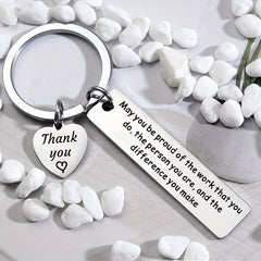 Stainless Steel Keychain Holiday Pendant