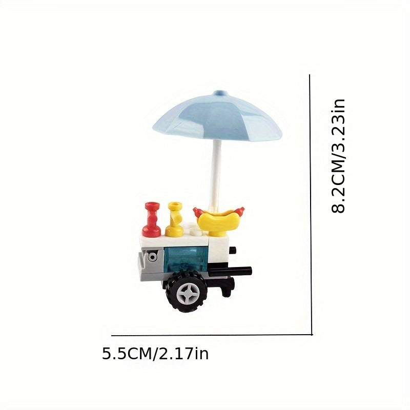 Street Food Scene Miniature Model for Diorama Display