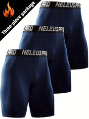 Men's Solid Compression Shorts Quick Dry Base Layer Sportswear
