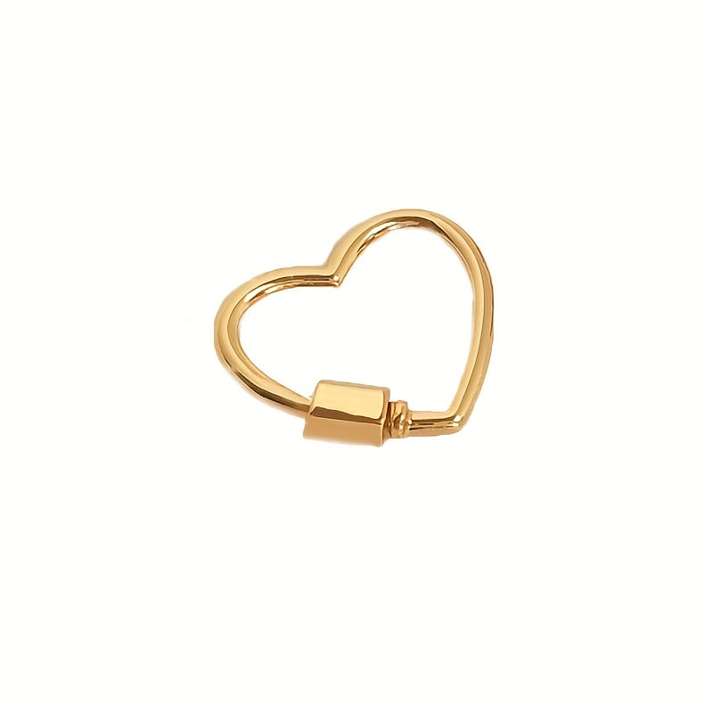 10pcs Heart Shaped Carabiner Key Chain for Outdoor Activities
