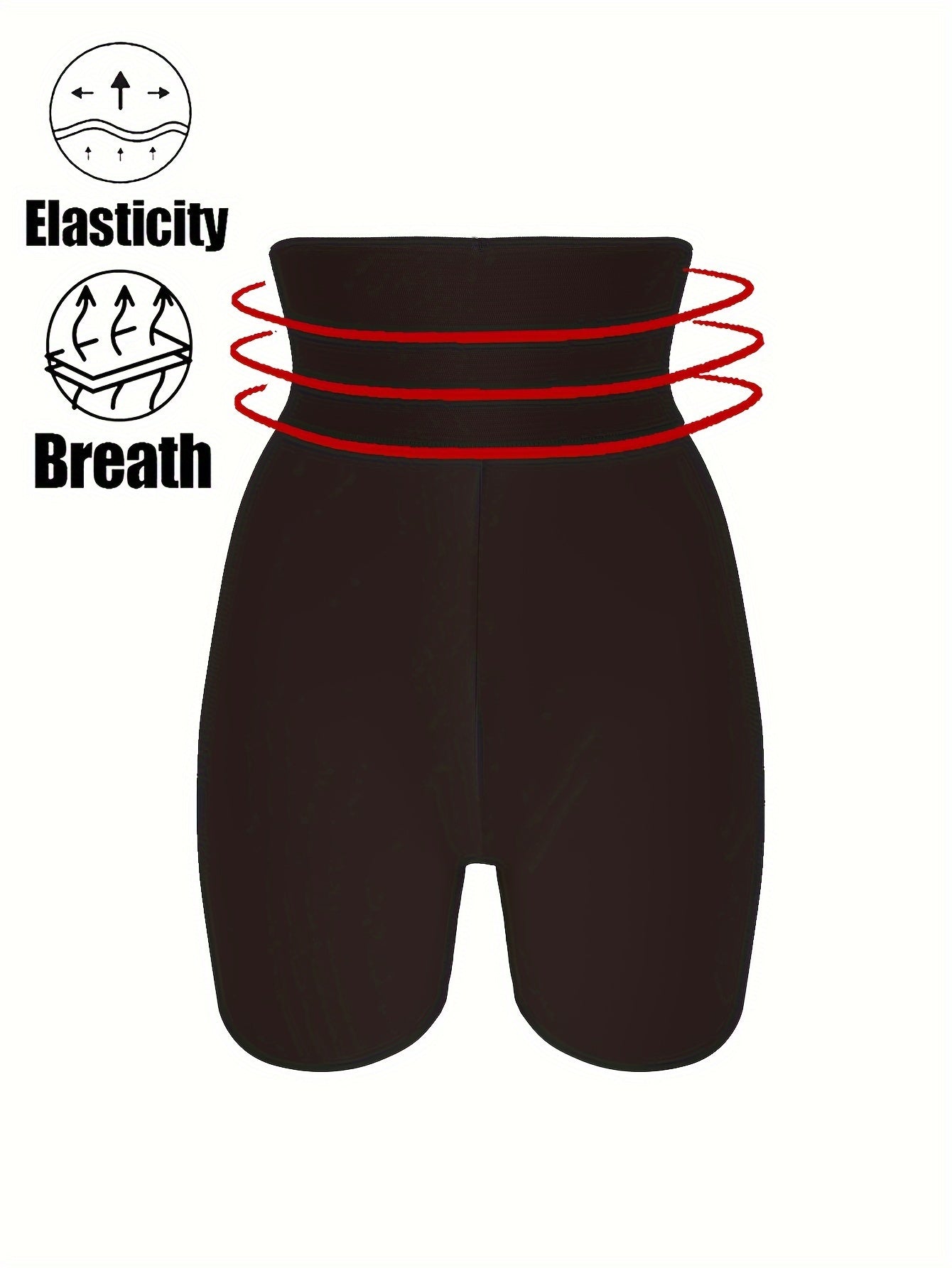 Solid Shaping Shorts Tummy Control Compression Slimming Underwear