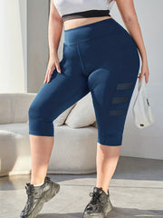 Mesh Contrast High Rise Yoga Leggings