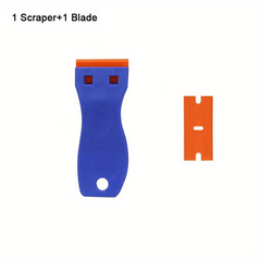 Plastic Razor Blade Scraper for Removing Labels from Glass