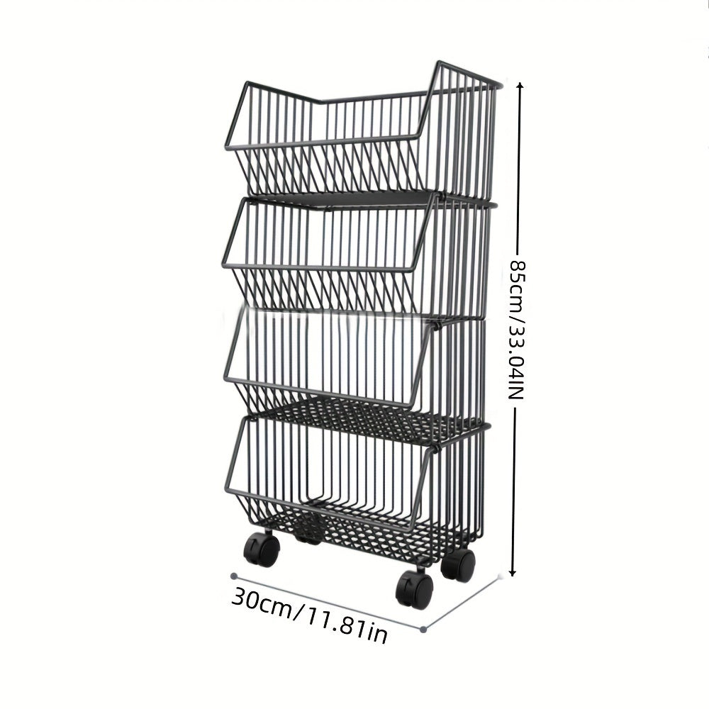 3 4 5 Layers Household Kitchen Storage Trolley