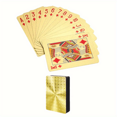 Waterproof Foil Poker Cards for Family Game Party