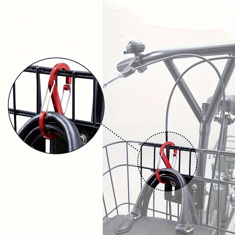 6pcs S-shaped Carabiner Outdoor Aluminum Buckle Set