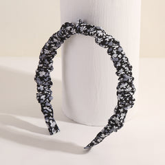 Floral Print Ruched Headband Set