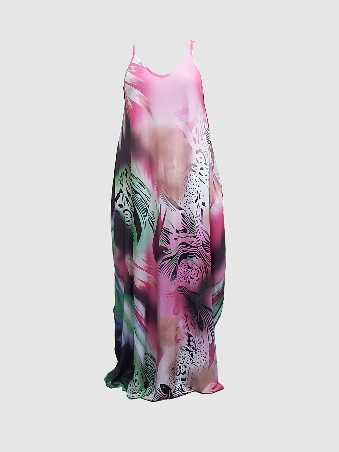 Colorful Cami Maxi Dress Women's Plus Sexy Long Dress