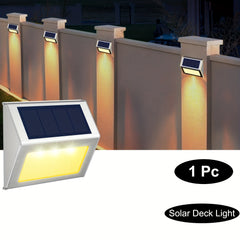 Solar Garden Light Stairs Home Yard Steps Wall Lights Outdoor Waterproof