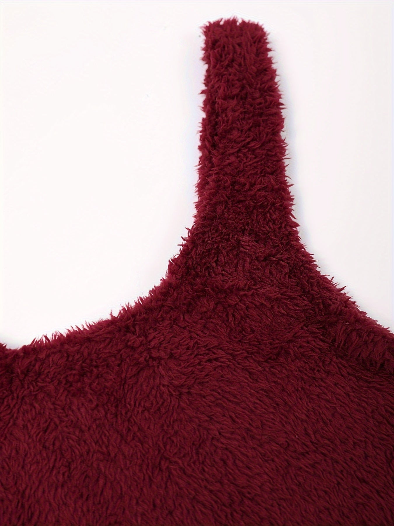 Fuzzy Lounge Set Crew Neck Tank Top & Shorts Women's Loungewear