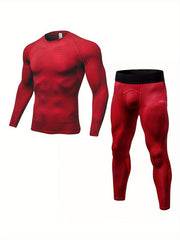 Men's Compression T shirt & High Stretch Leggings for Running