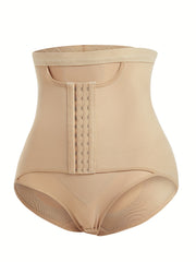 Tummy Control Shaping Panties Front Buckle Slimming Underwear