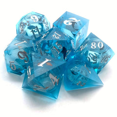 Creative Epoxy Resin Sharp Dice Liquid Core Mini Game Punishment Fun Dice