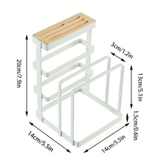 Kitchen Tool Storage Rack with Holder and Lid Holder