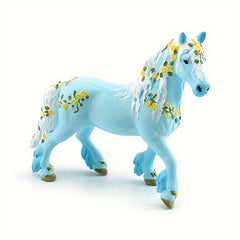 Simulated Mythical Animal Flower Elf Horse Desktop Ornament Toy