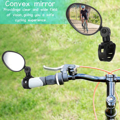 Adjustable Handlebar Mirror Wide Angle Bicycle Mirror for Safe Rearview Cycling