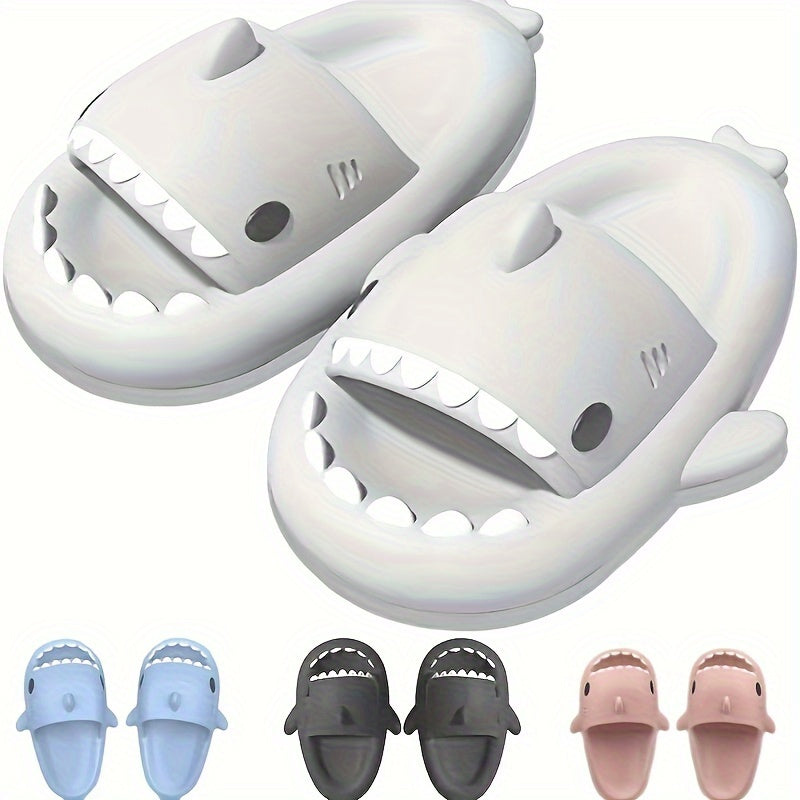 Girl's Shark Slides Comfy Non Slip Slippers