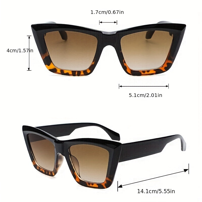 Cat Eye Sunglasses Gradient Lens Tortoiseshell Frame UV400