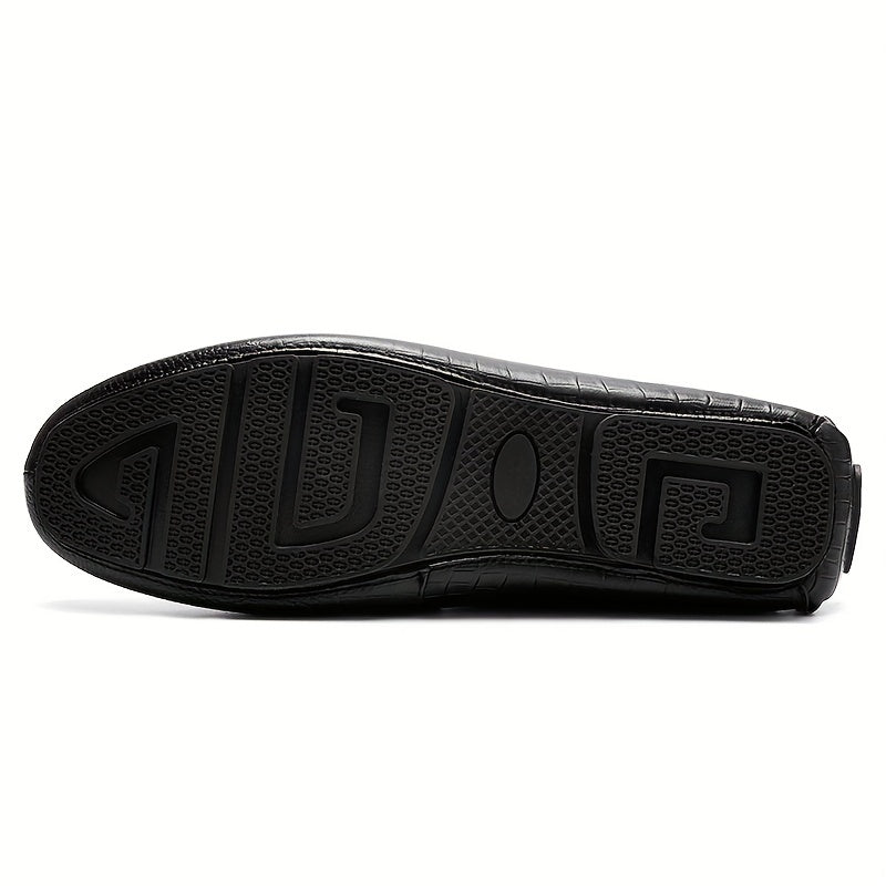 Men's Crocodile Pattern Horsebit Loafers Smart Casual Shoes