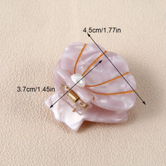 Acetate Ocean Series Shell Shaped Hair Claw Clip for Women Girls