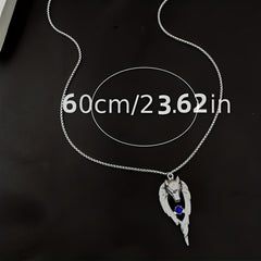 Night Glow Wolf Necklace Pendant Stainless Steel Animal Totem Jewelry