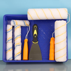 9pcs Paint Roller Tool Set Mini and Large Roller with Tray Paint Roller