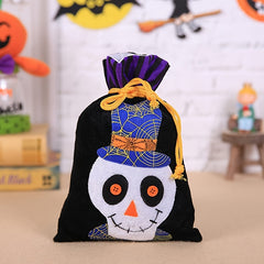 4pcs Halloween Candy Bags Drawstring Bags for Party Decoration