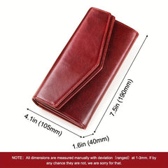 Real Leather Women's Wallet Handbag Anti Magnetic Wallet