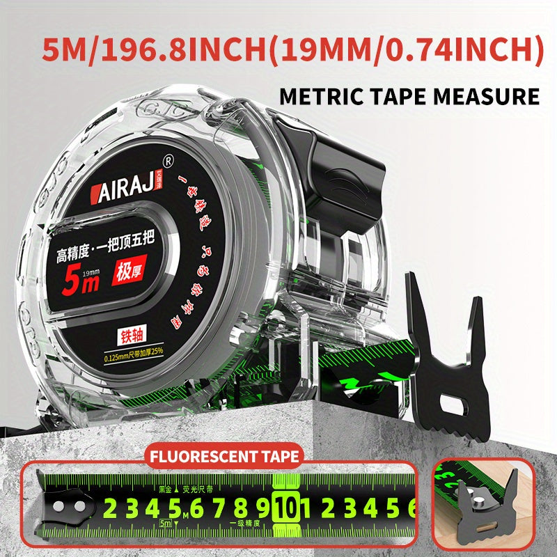 Mini Tape Measure 5 Meters Self-locking Steel Ruler 10 Meters