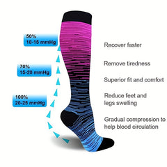 Compression Socks 20-30 mmHg for Men & Women, 6 Pairs